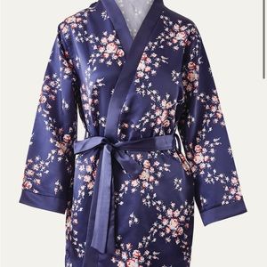 Morgan Lane Navy Floral Robe